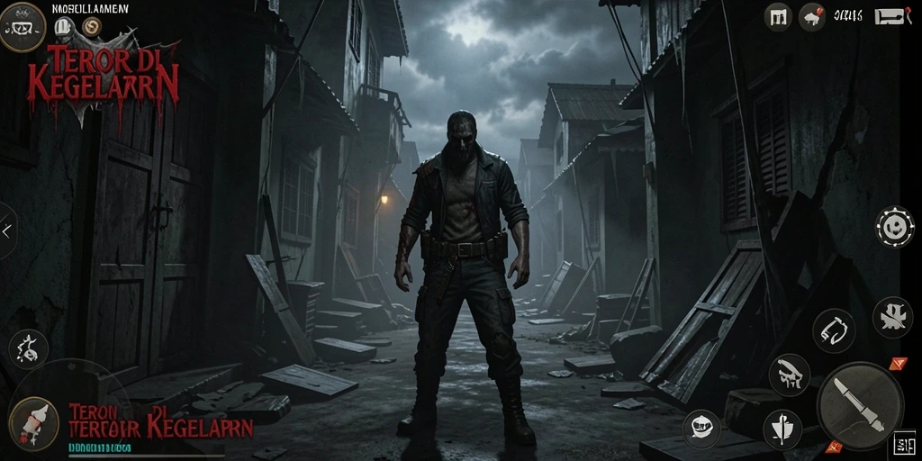 Screenshot gameplay yang menampilkan suasana mencekam dari 3446.
