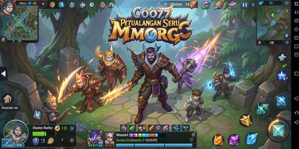 Tampilan gameplay seru dalam dunia fantasi MMORPG.