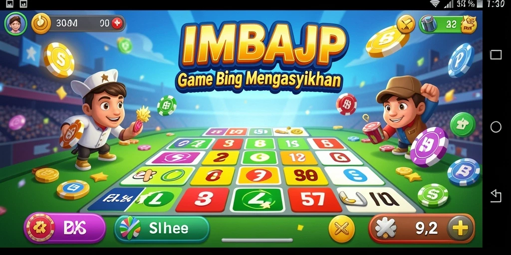 Tampilan menarik dari gameplay Bingo di IMBAJP.