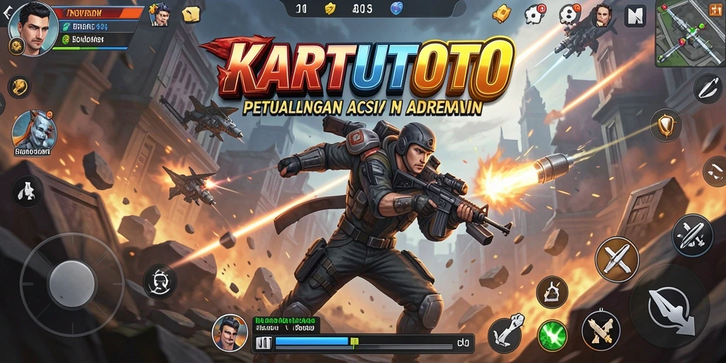 Tampilan aksi mendebarkan dalam gameplay KARTUTOTO