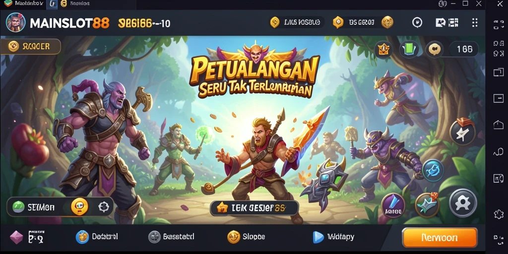 Screenshot gameplay MAINSLOT88 menunjukkan petualangan seru yang menarik.