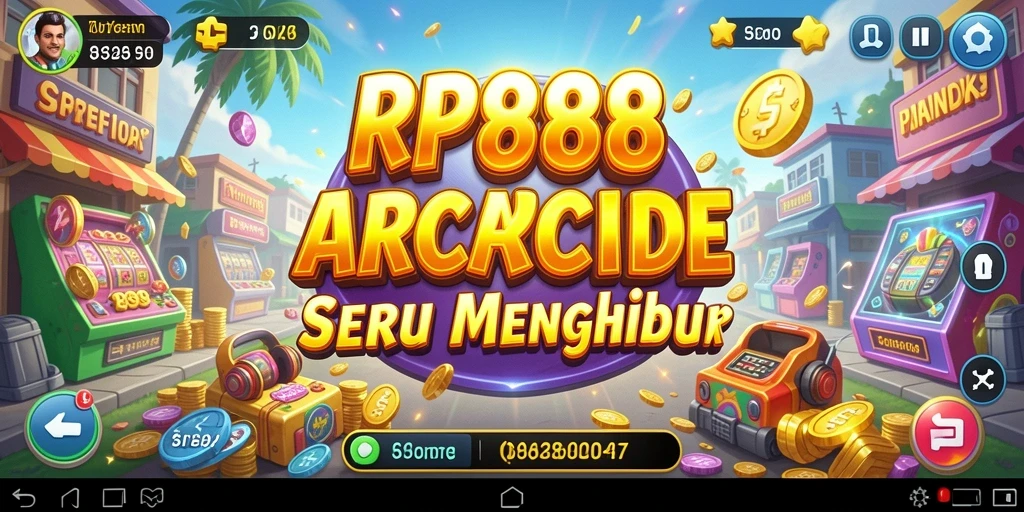 Tampilan screenshot utama RP888 yang menarik dengan gameplay Arcade.