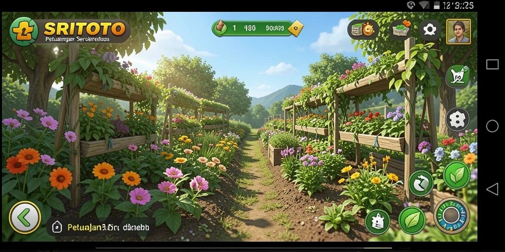 Screenshot SRITOTO menampilkan pengalaman berkebun yang menyenangkan.